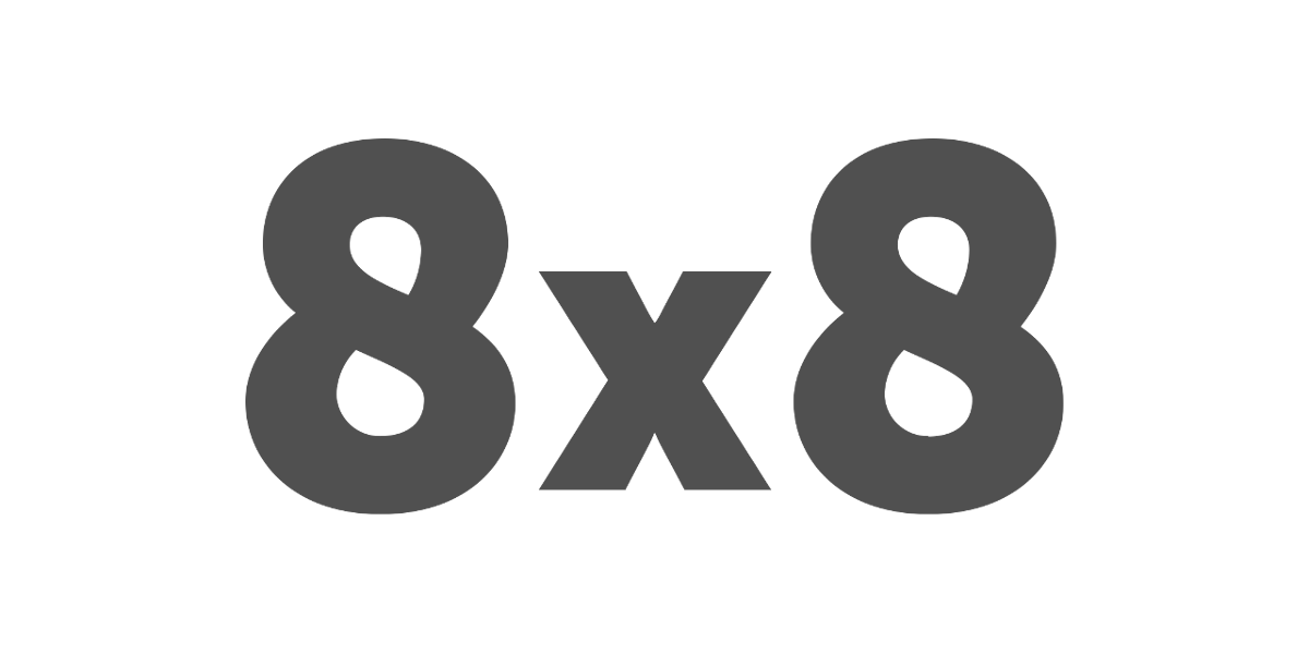 Grayscale 8x8 logo, client of LogiSense billing