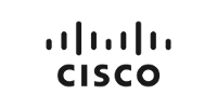 Grayscale Cisco logo, client of LogiSense billing