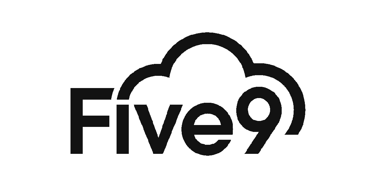 Grayscale Five9 logo, client of LogiSense billing