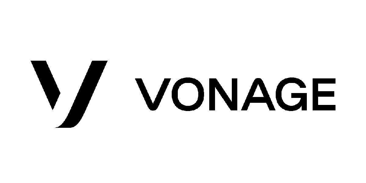 Grayscale Vonage logo, client of LogiSense billing